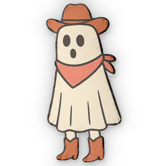 Cowboy Ghost, Shaped Pillow