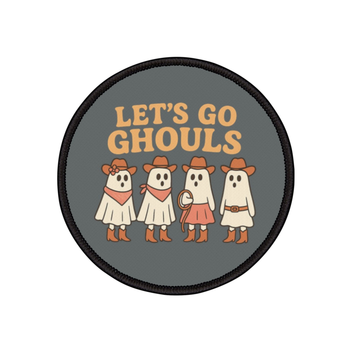 Let's Go Ghouls Iron-On Patch