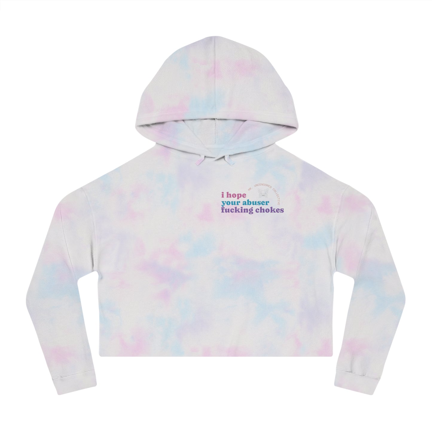 I Hope Your Abuser F*ng Chokes | Crop Hoodie
