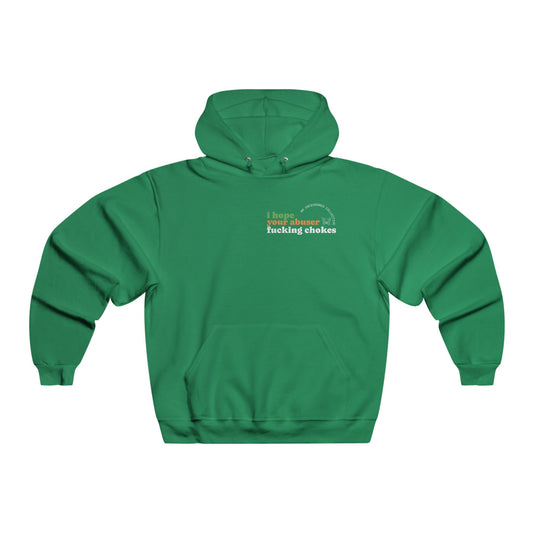 Hoodie - I Hope Your Abuser F*ng Chokes | Men's NUBLEND® Sweatshirt