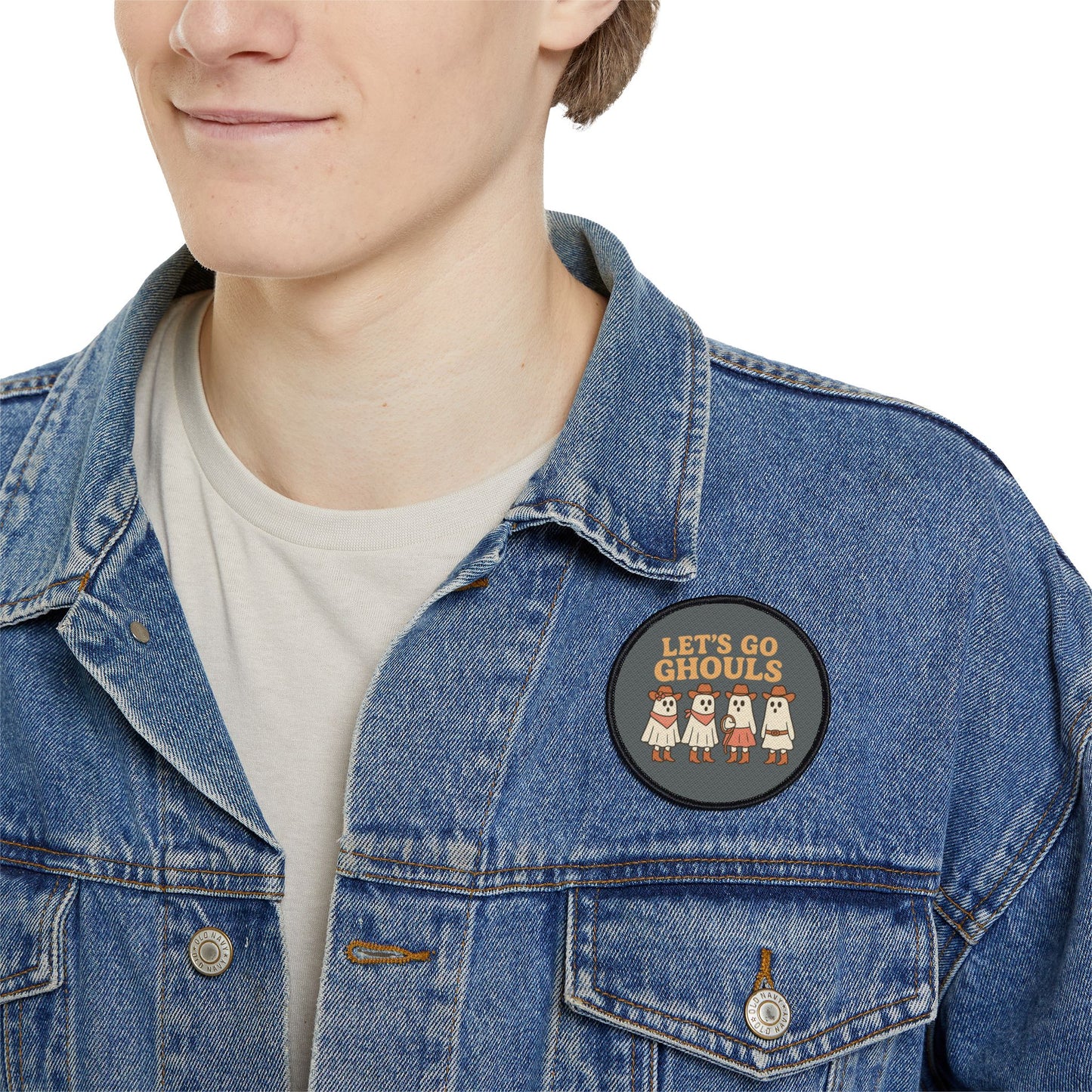 Let's Go Ghouls Iron-On Patch