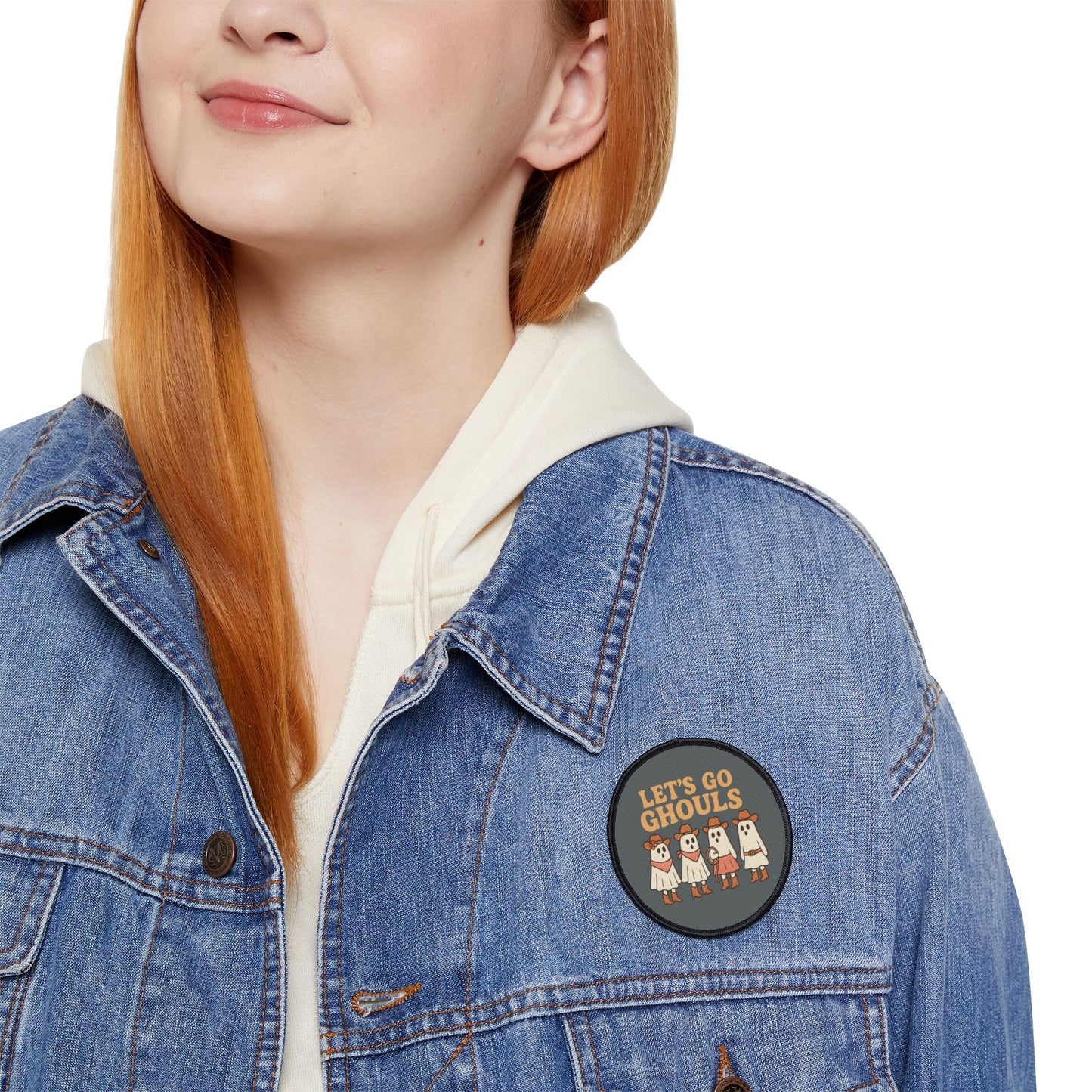 Let's Go Ghouls Iron-On Patch