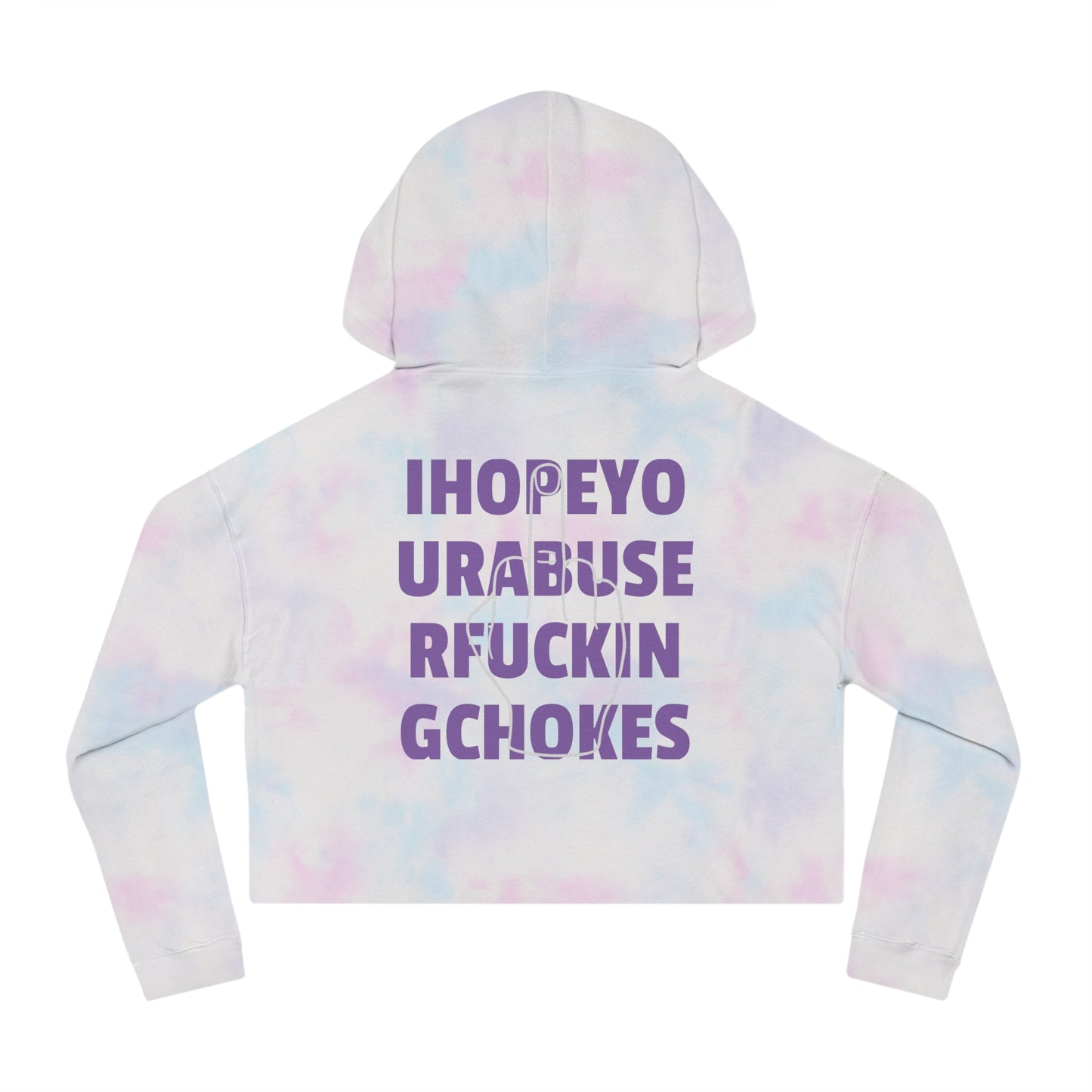I Hope Your Abuser F*ng Chokes | Crop Hoodie