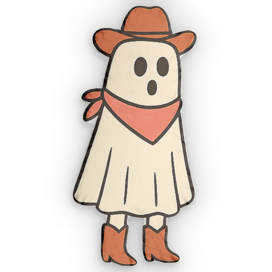 Cowboy Ghost, Shaped Pillow
