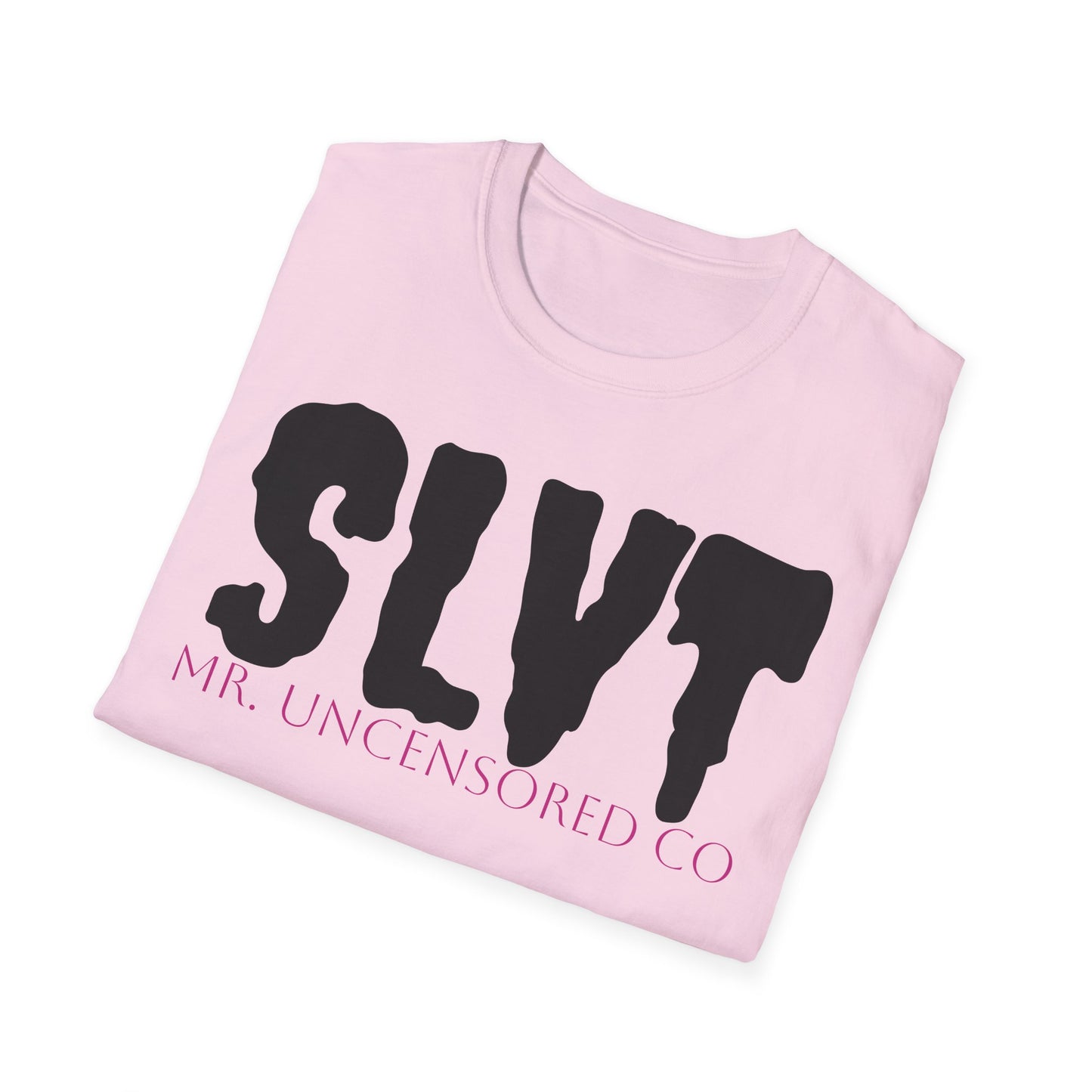 Bold Statement T-Shirt - Unisex Softstyle Tee with SLVT Design, Casual Wear, Streetwear, Gift for Friends, Everyday Fashion