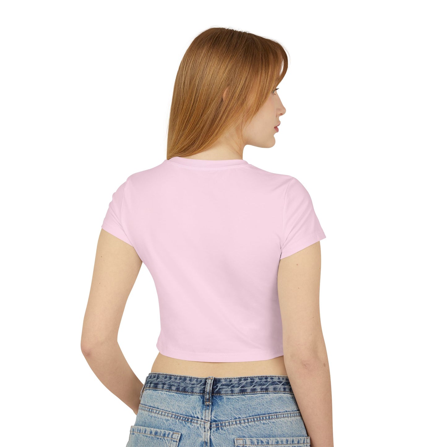 SLVT Graphic Women's Baby Tee, Casual Crop Top, Trendy T-Shirt, Gift for Her, Summer Fashion, Funny Apparel