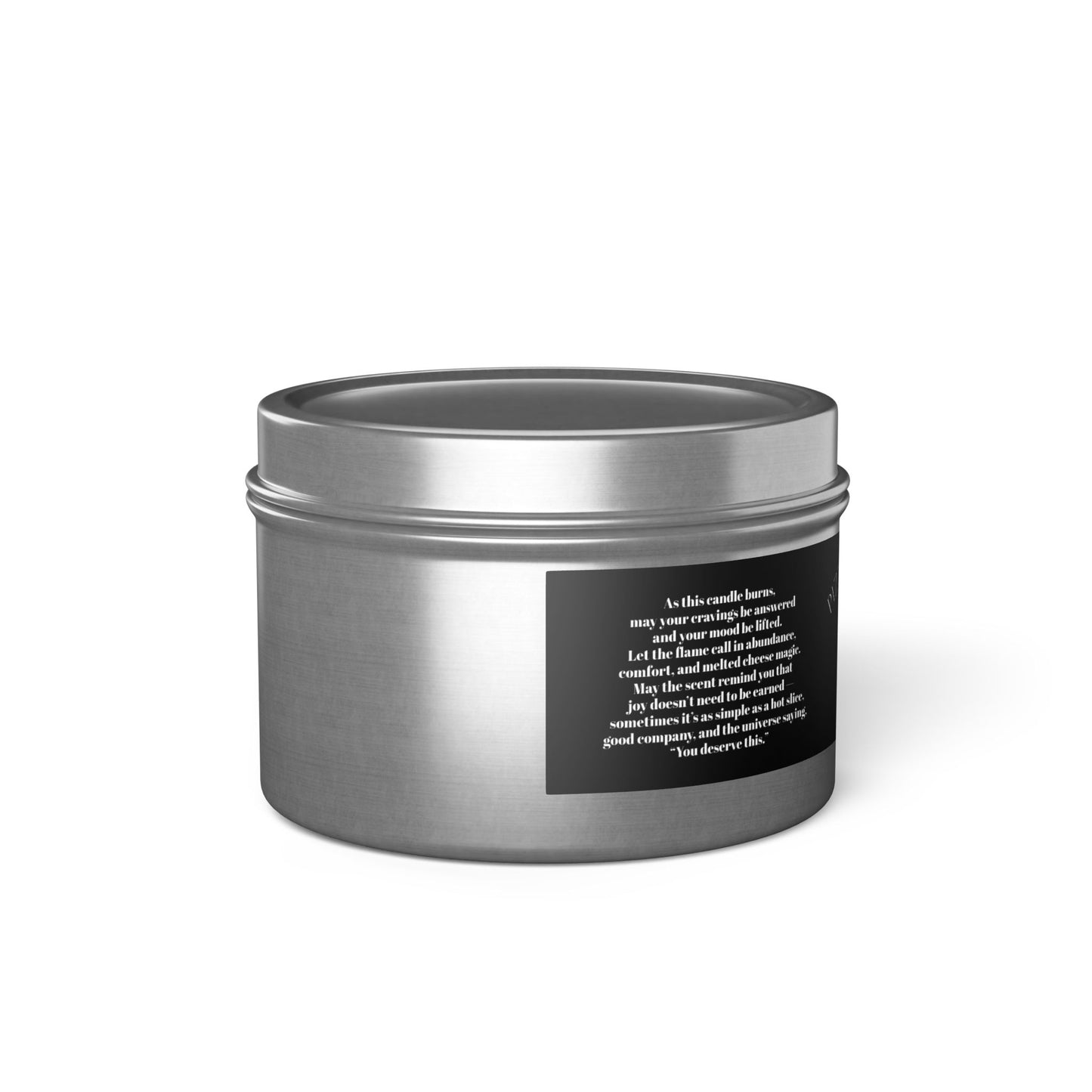Pizza Manifesting Tin Candle - Fun & Quirky Candle for Pizza Lovers